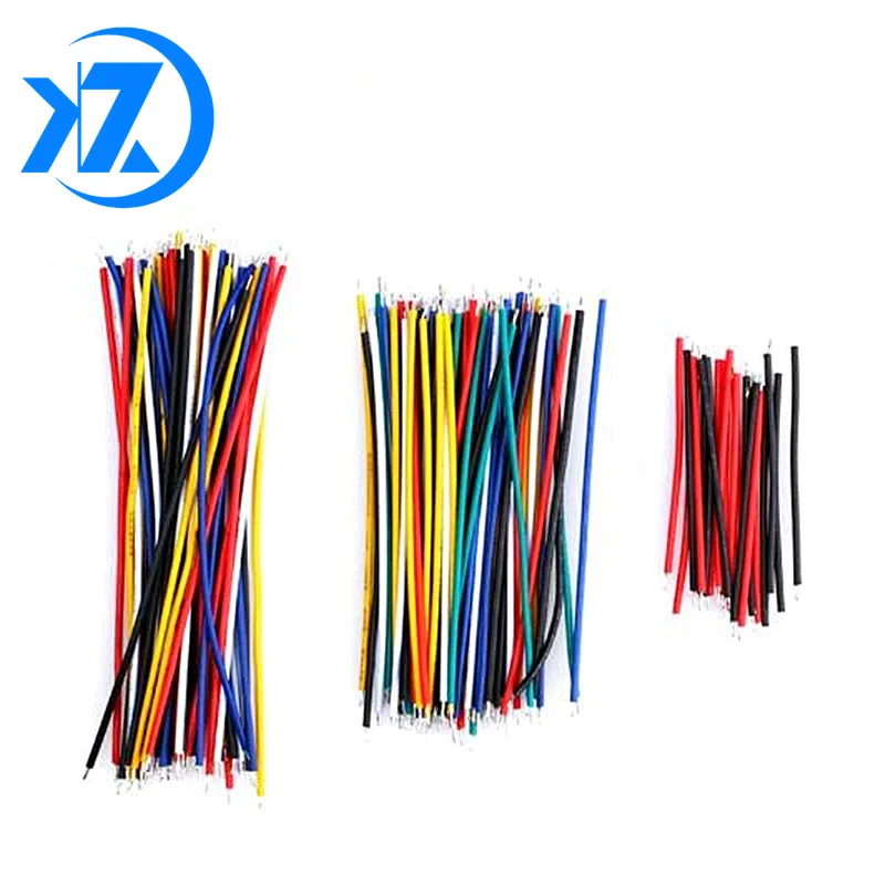 130PCcs 24AWG Breadboard Jumper Cable Wires Kit Tinning Double Tinned Component Pack Colorful 13 Types 10 Pcs each 5CM 8CM 10CM