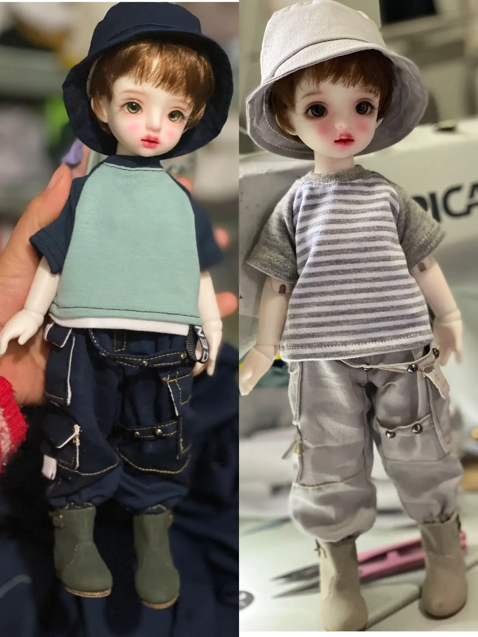 Одежда для кукол BJD для размеров 1/4 1/6, милый модный комплект одежды для кукол, одежда 1/4 1/6, аксессуары для кукол (3 точки)