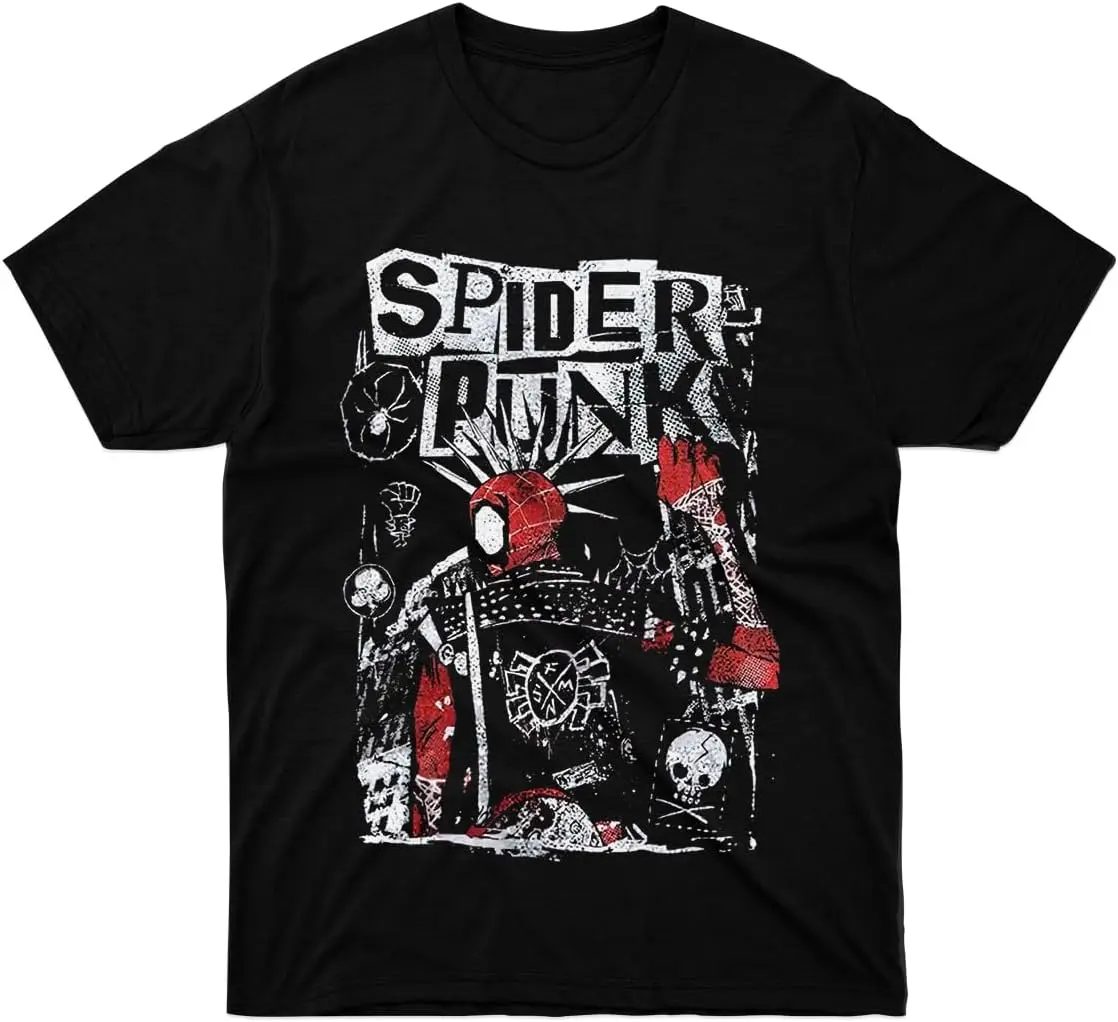 T-Shirt Retro Sleeve Unisex Spider Friend Boy Punk Family Girl Gift for Men Women Multicoloured