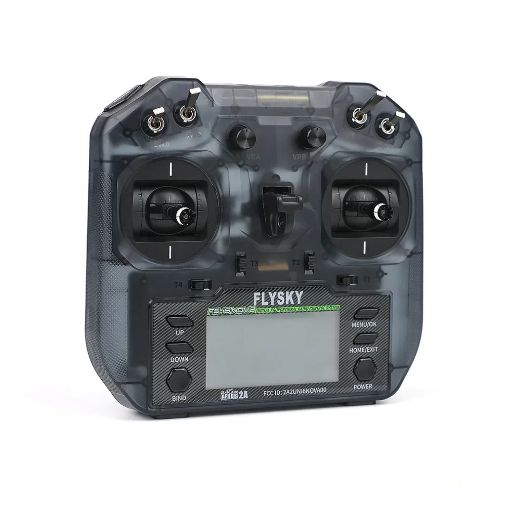 FS-i6NOVA Flysky RC Transmitter AFHDS 2A Version, Semi-transparent Vacuum Grey, 10CH Output