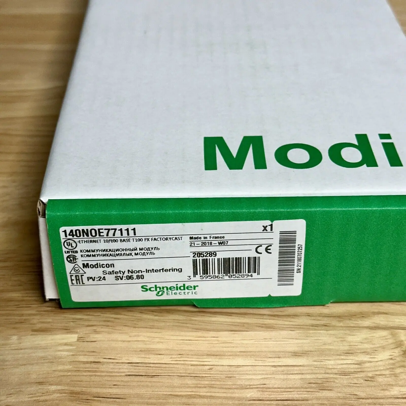 

140NOE77111 Ethernet TCP/IP FactoryCast Modicon Quantum Schneider * Новый *