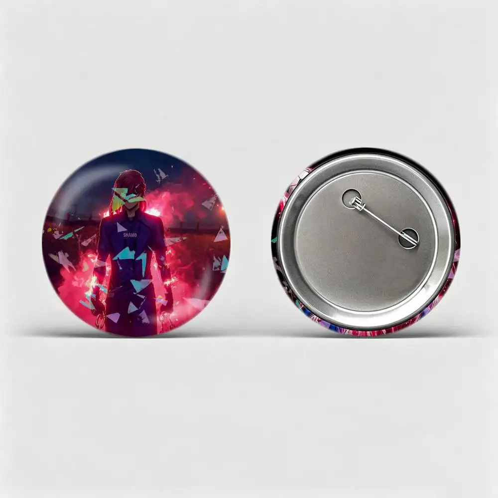 Blue Lock Anime C-Chigiri  Custom Tinplate Round Button Badges Pins Brooches for Clothes Backpack