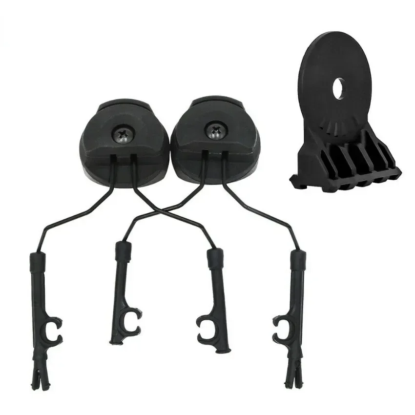 Military Tactical Comtac Helmet ARC OPS-CORE Helmet  Rail Compatible with PELTOR Adapter + Tactical Flashlight Mounting Kit