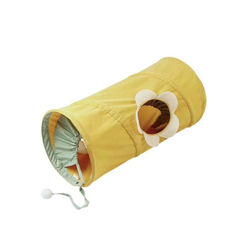 Cat tunnel four seasons rotating cat toy foldable storage light and thin