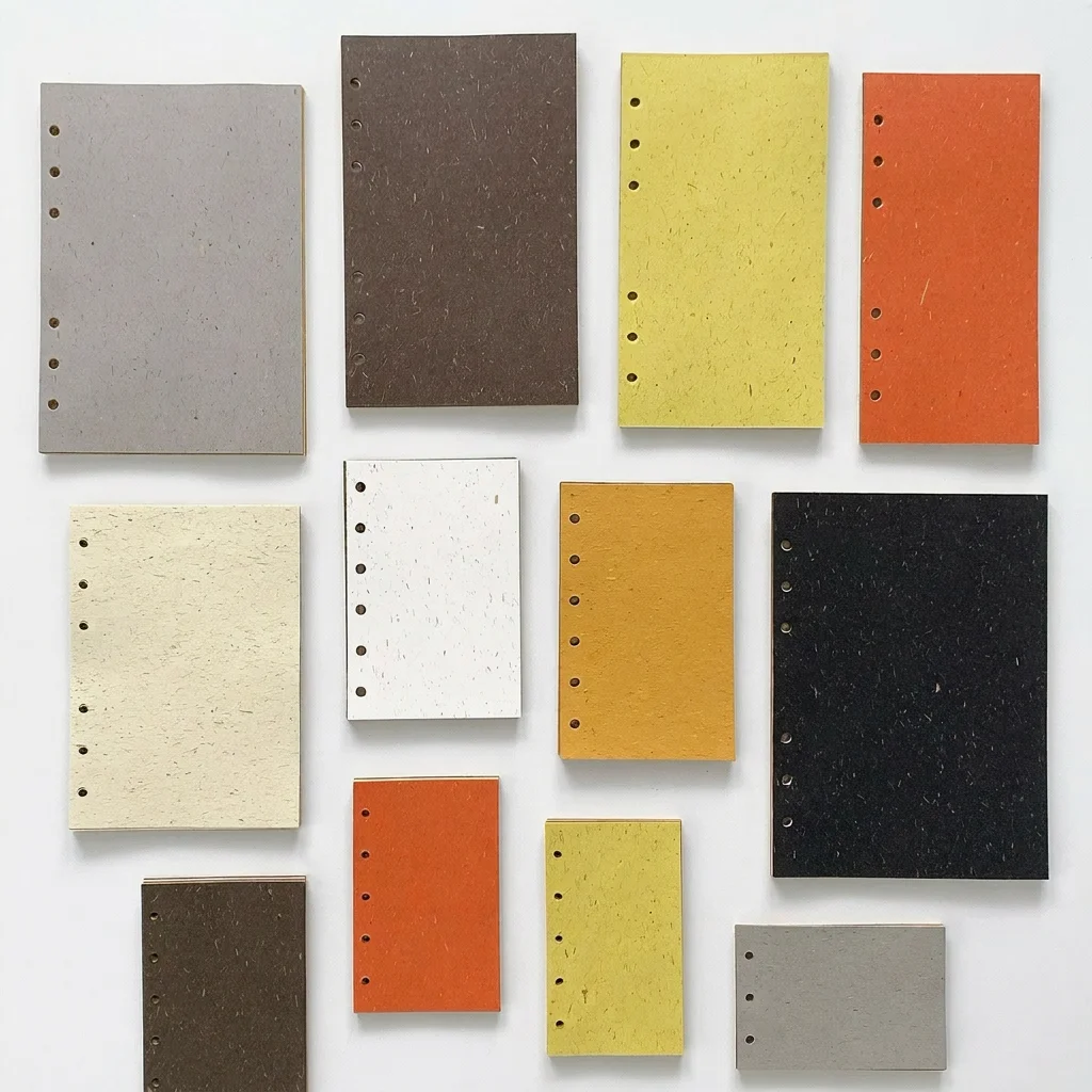 

Natural Textured Paper Punched Notebook Refill Inserts Specialty Paper Refill Wild Specialty Loose Leaf Notebook For Note Office