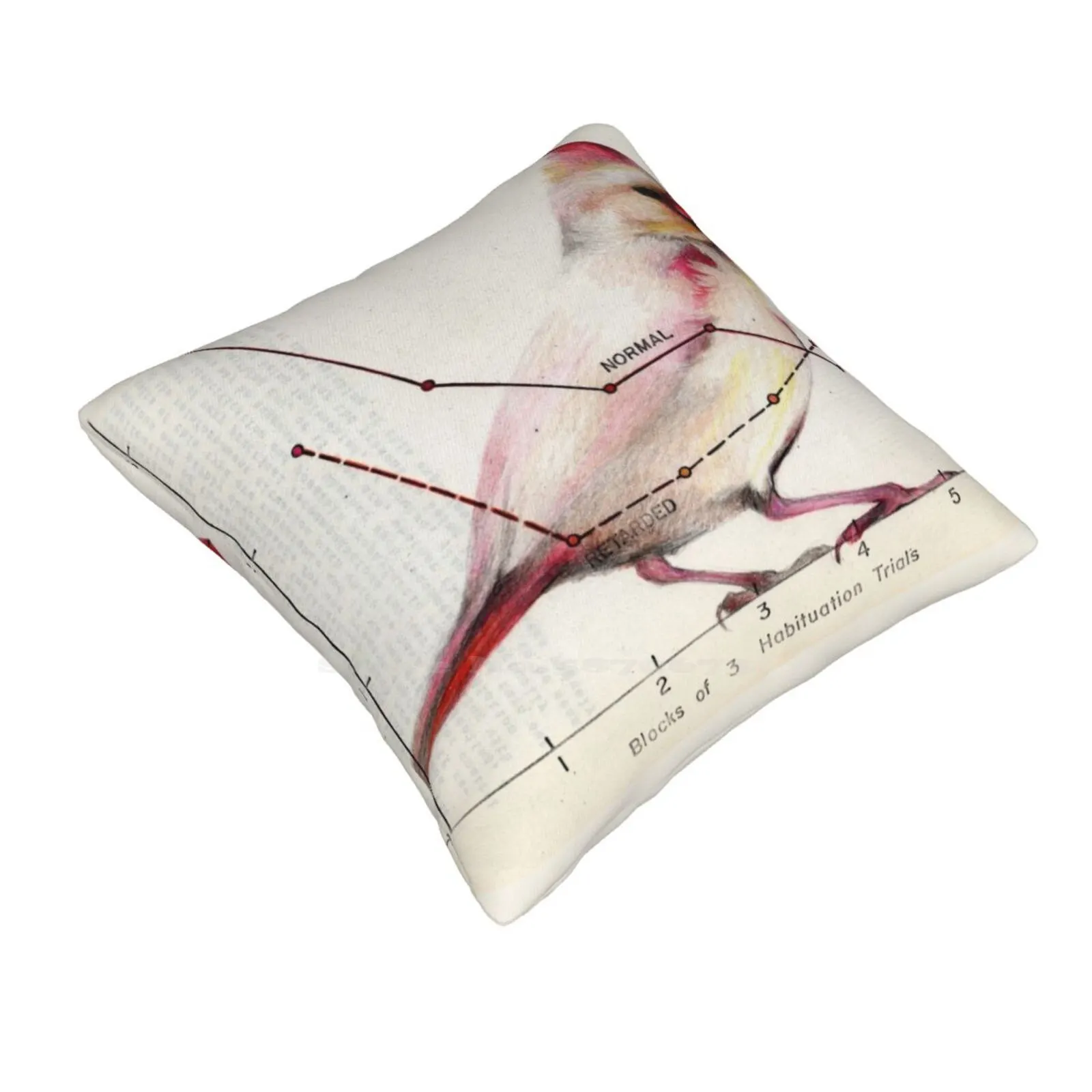 The Normal Cardinal Pillow Cover Hug Pillowcase Cardinal Bird Red Scientific Winter Christmas Nature