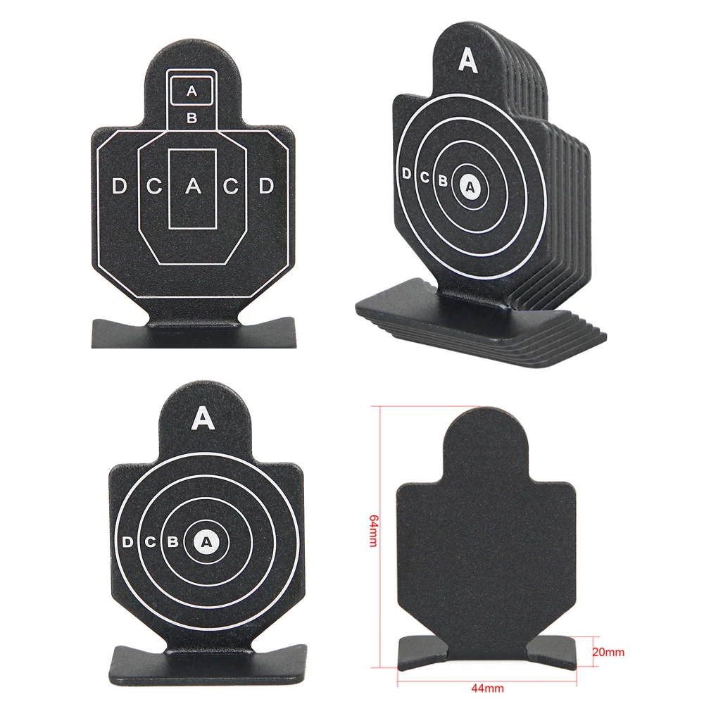 

Hunting airsoft accessories Gun Shooting Target Black Training Target 6PCS 64x44x20mm Size for Hunting Shooting Use gs33-0180A