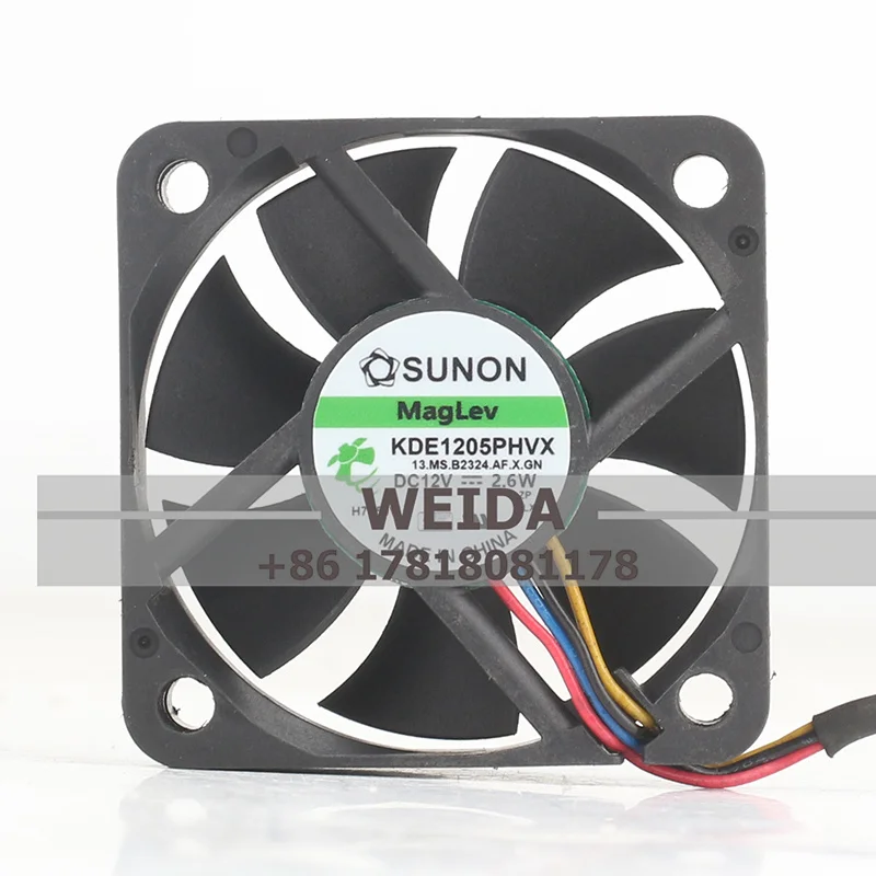 Sunon 5V 24V 48V DC12V 2.6W AC EC 5015 50X50X15MM 5CM Temperature Control CPU Converter Four-wire KDE1205PHVX-ZP Cooling Fan