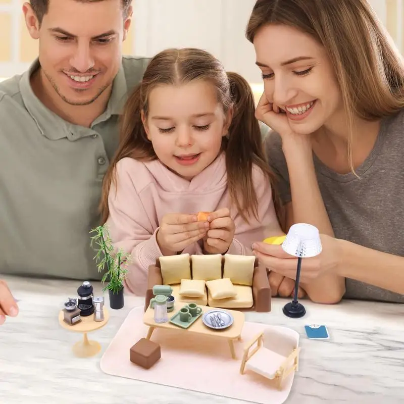 Miniature House Furniture Doll House Decoration Furnishings Tabletop Decor Furnishing Model Miniature Furniture Ornament For