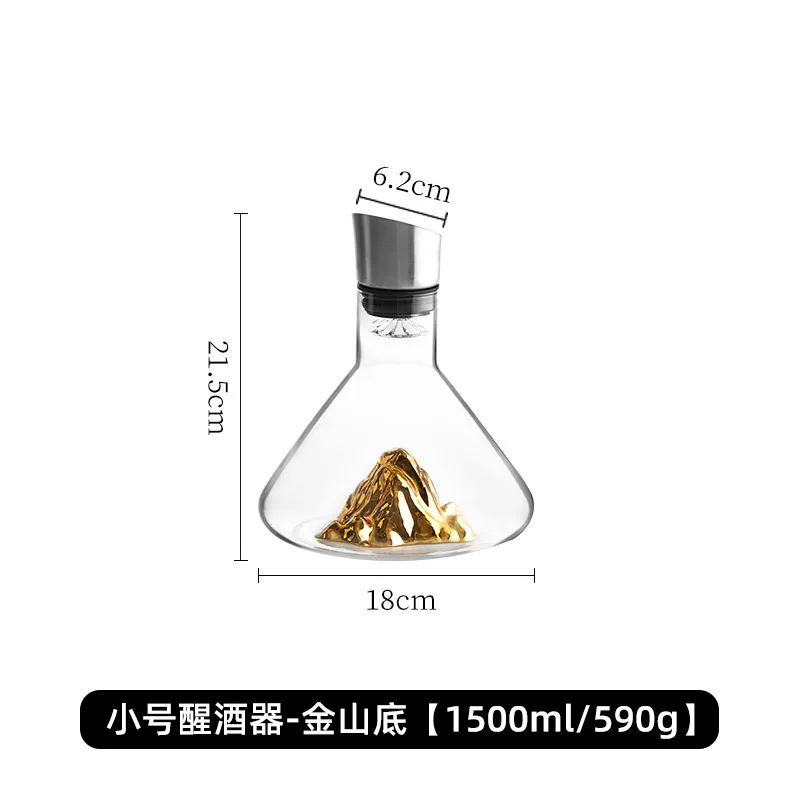 1500ML IJsberg Whisky Wijnkaraf Handgemaakte Loodvrije Kristallen Wijn Schenker Karaf Verdikte Wijn Dispenser Pot Bar Accessoires