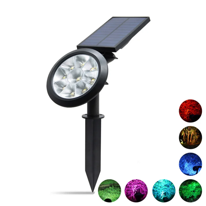 

Solar Spotlights Upgraded Solar Garden Light Outdoor Waterproof 9 LED Landscape Lighting Solar Wall Light for Yard Driveway Lawn