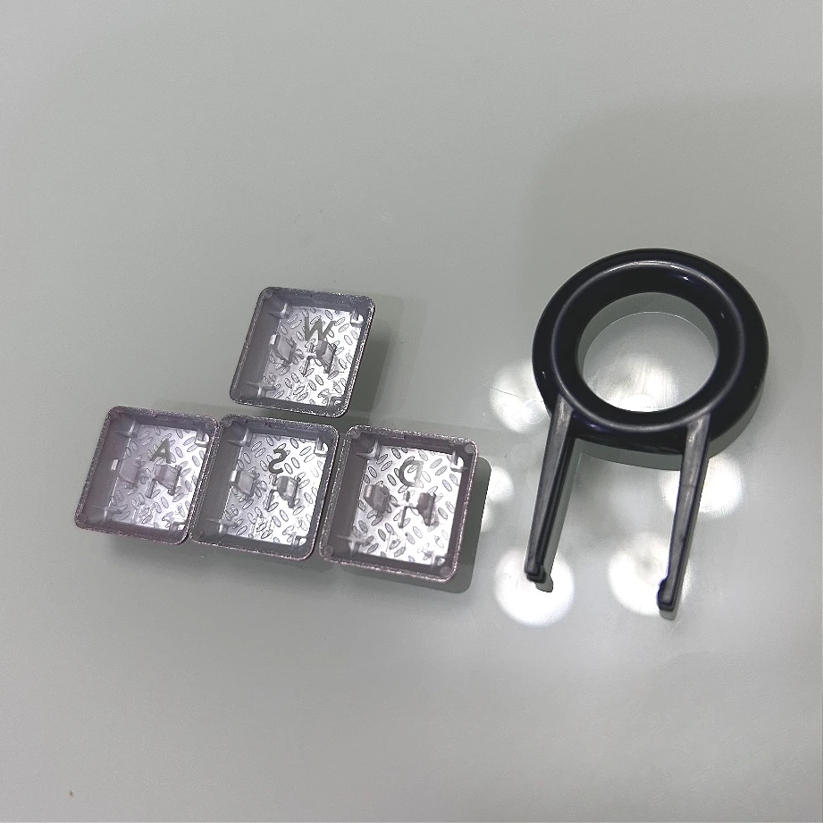 غطاء مفاتيح شفاف ملولب ذو قيمة عالية باللون الأحمر "A,S,D,W" للوحة المفاتيح الميكانيكية Logitech G915/G915TKL/G815/G815TKL، #4