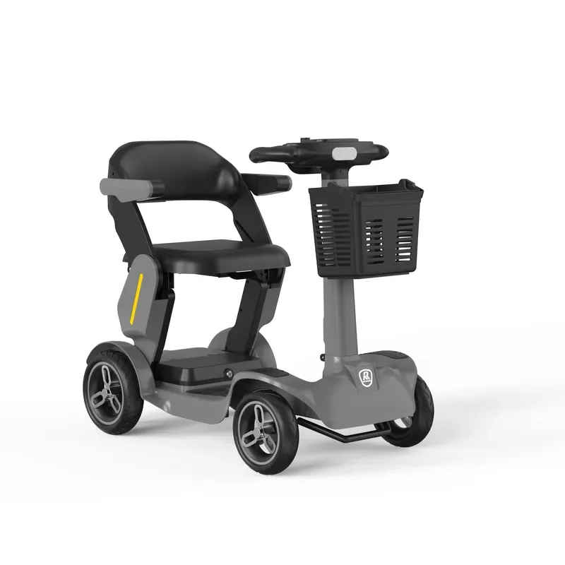500W Motor Portable Folding Electric Wheelchair for Elderly Waterproof Lithium Battery Four Wheel Scooter Walker Aid