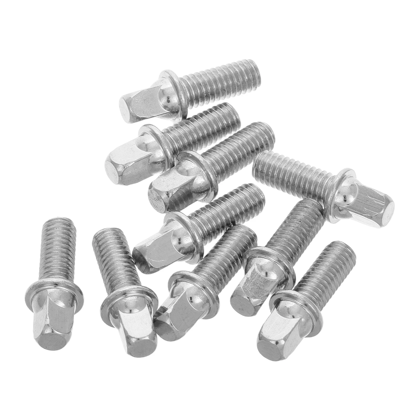 

10 Pcs Adjust Drum Screw Fittings Screws Silver Plated Iron Pull Stud for Drill