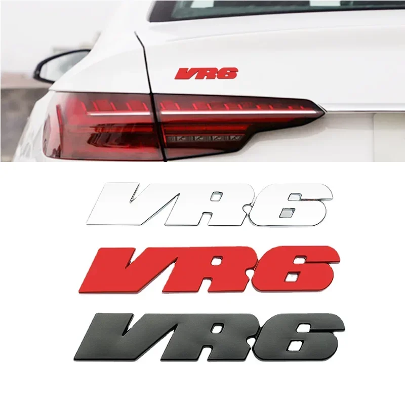 3D Metal Car Letters VR6 Logo Emblem Badge Decals For Volkswagen Jetta A3 Passat VW Golf 3 MK2 MK4 MK3 VR6 Sticker Accessories