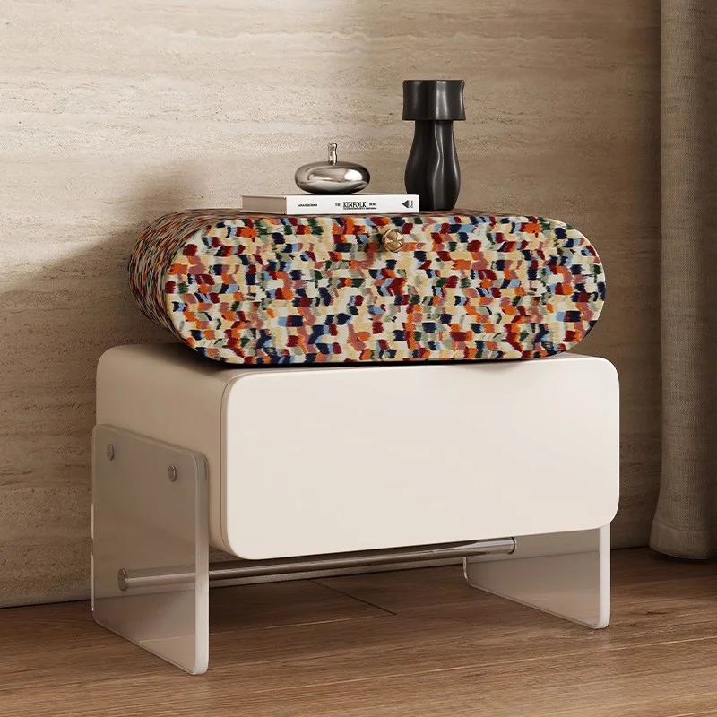 

Exquisite Nordic Night Tables Luxury Glamour Premium Beauty Nightstand Trendy Simple Nachttisch Schlafzimmer Bedroom Furnitures