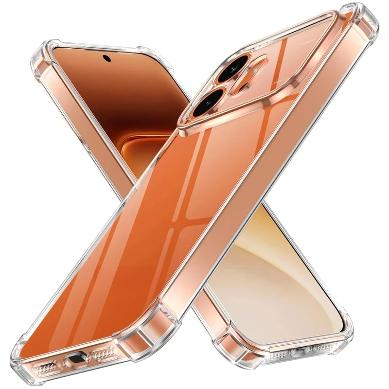 Four-Corners Shockproof TPU Case for Huawei Honor 600 Pro Lite 600Pro Protective Cover Transparent Back Shell Frame Funda Coque