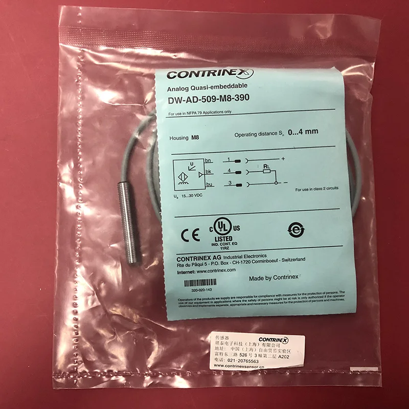 Swiss Corey Proximity Switch DW-AD-509-M8-390 Brand New Genuine Fake One Penalty Ten