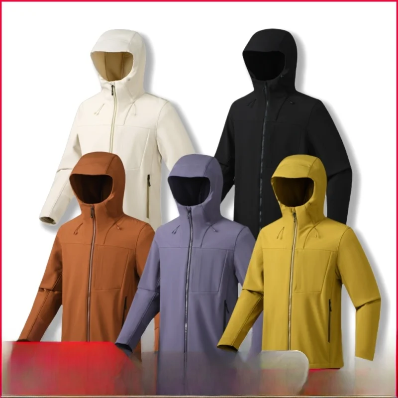 

Outdoor Men's Waterproof Windproof Soft ell Jaet New Autumn Winter Order Large Offline Thousand Level Zipper Design Casua...