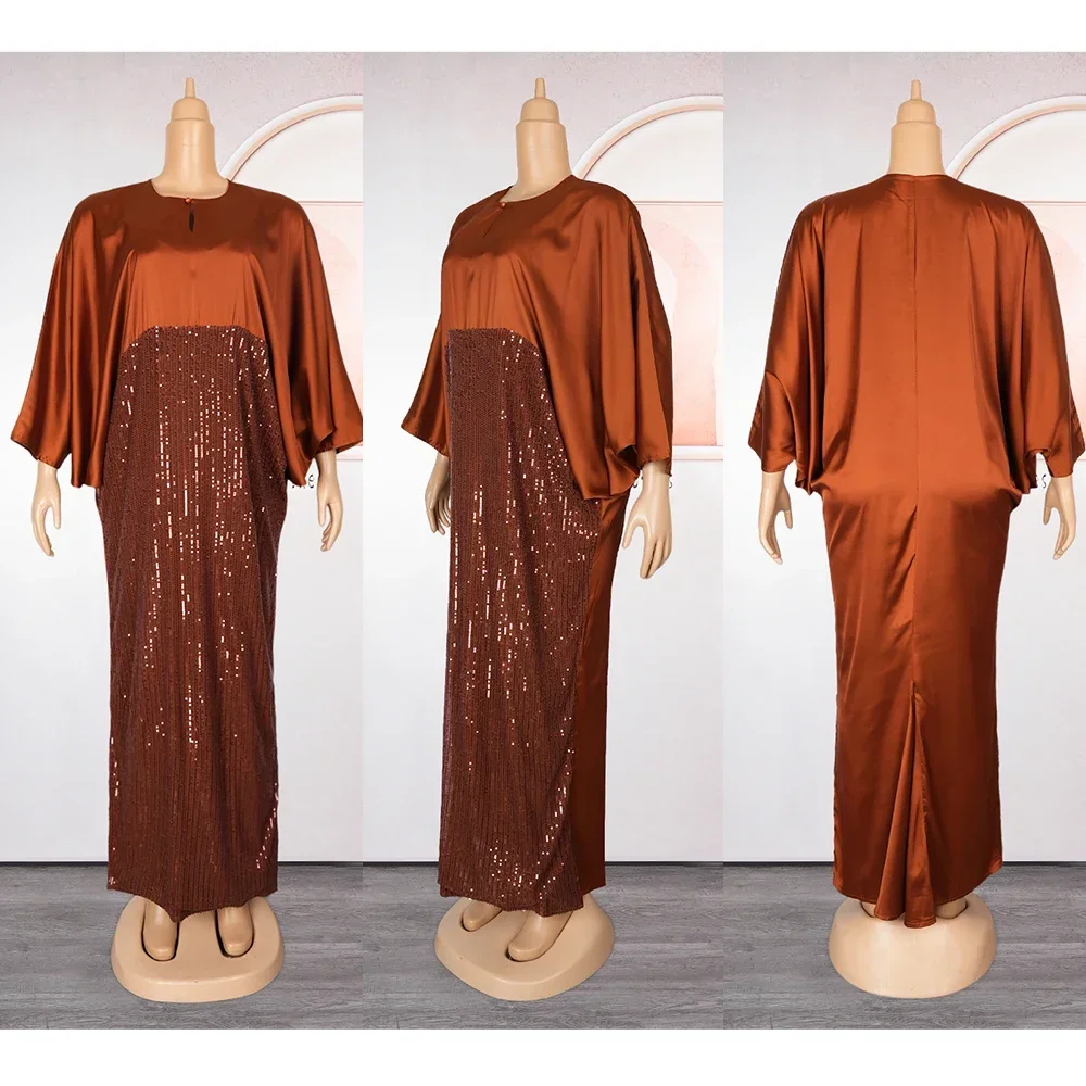 Abayas For Women Dubai Luxury 2024 Chiffon Boubou Muslim Fashion Caftan Marocain Wedding Evening Party Dresses African Clothes