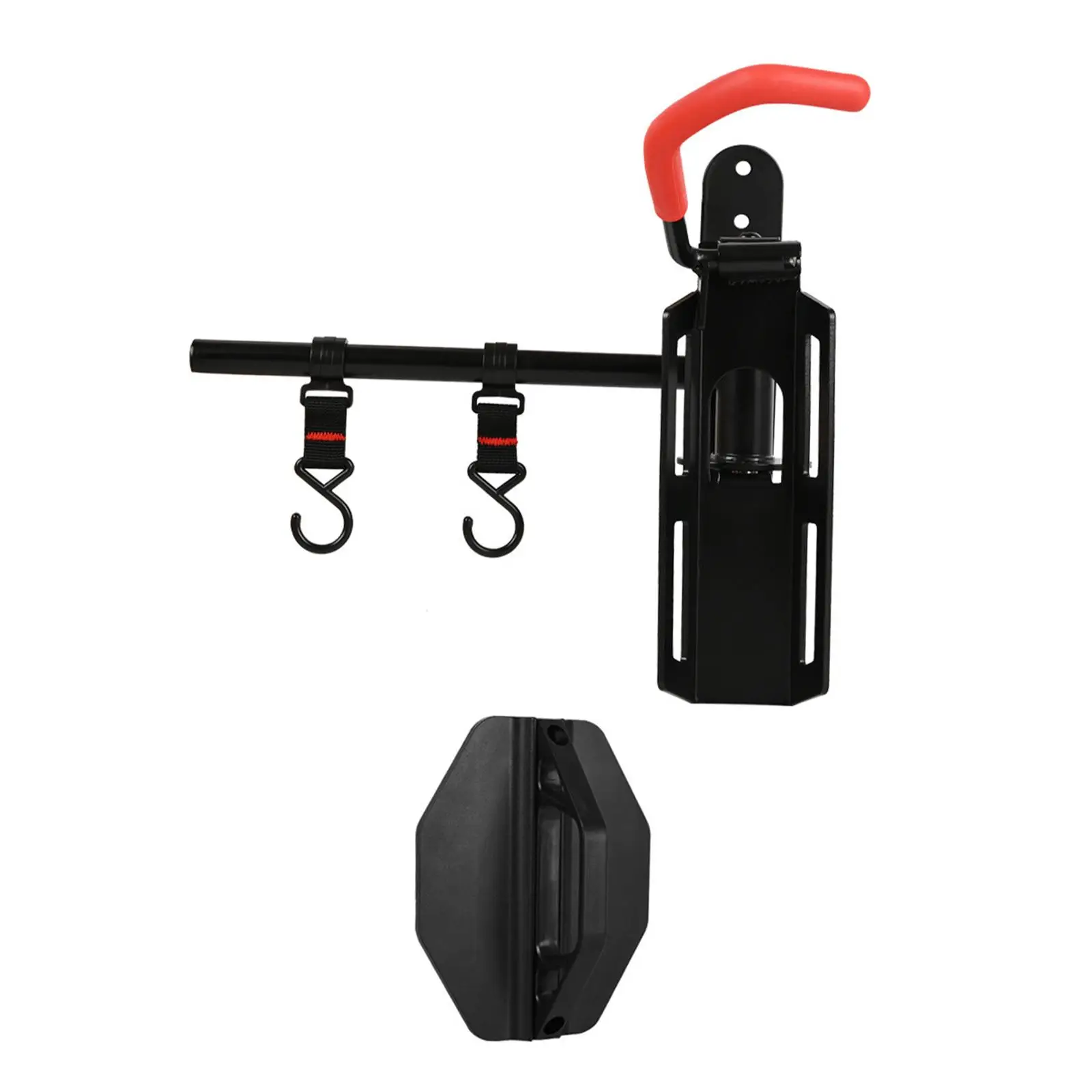 

Swivel Bike Wall Mount Organizer Vertical Bike Rack with 2 Extra Storage Hooks Supplies Bike Stand Bicycle Holder for Home