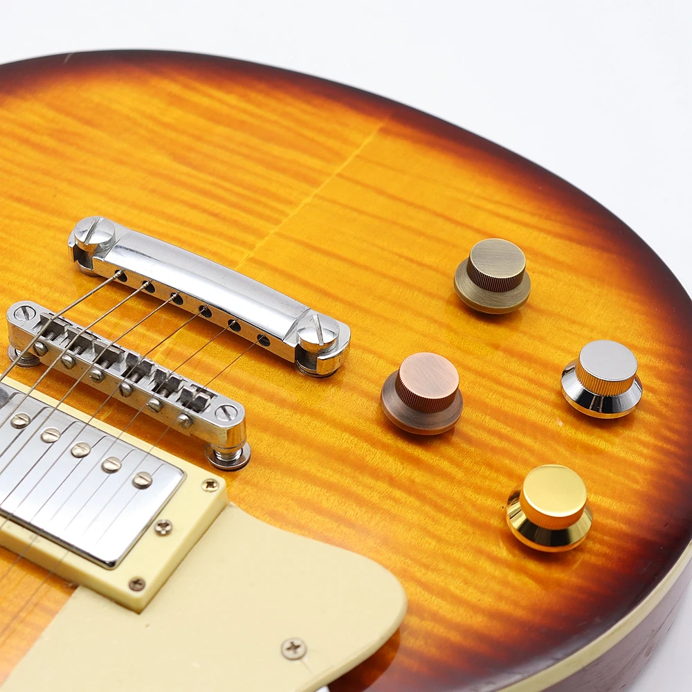 1 Stück/2 Stück Gitarre Bass Metall Zylinder Glocke Geschwindigkeitsknöpfe für LP SG Gitarre – Detail 23