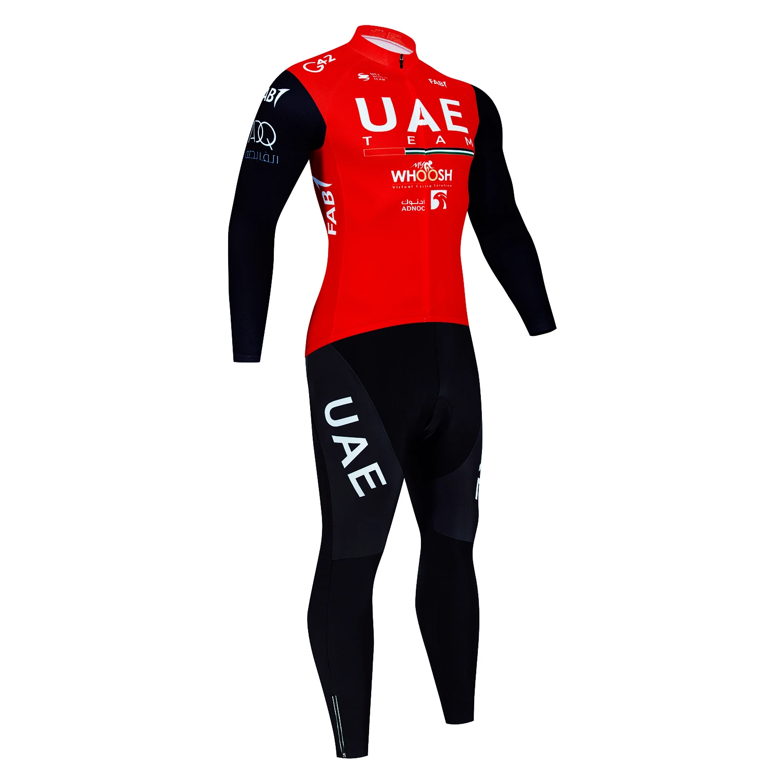 UAE Triathlon Suit Men Long Sleeve Cycling Jersey and Pants Set Men's Outfit Bib Autumn Shirt Clothing Mtb Bicycle Equipment Man