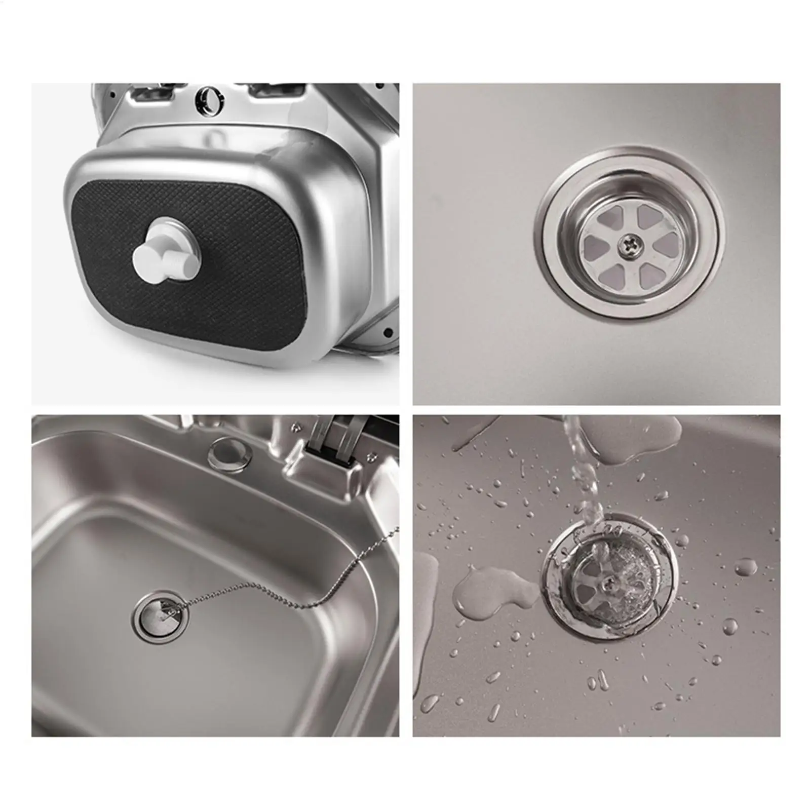 استنزاف مصفاة الفولاذ المقاوم للصدأ استبدال بالوعة قابس التصريف للمنزل المتنقل RV قارب المطبخ الحمام في الهواء الطلق التخييم رحلة الطريق