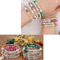 100/200/300/500Pcs Square Acrylic Letter Beads Random Mixed Alphabet Loose Beads For DIY Children's Jewelry Making Crafts 6x6mm