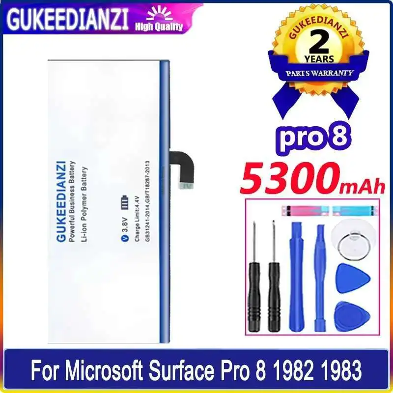 

5300Mah Reliable Replacement Laptop Battery For Microsoft Surface Pro 8 Pro8 1982 1983 Series Tablet 96BTA016H 96BTA015H