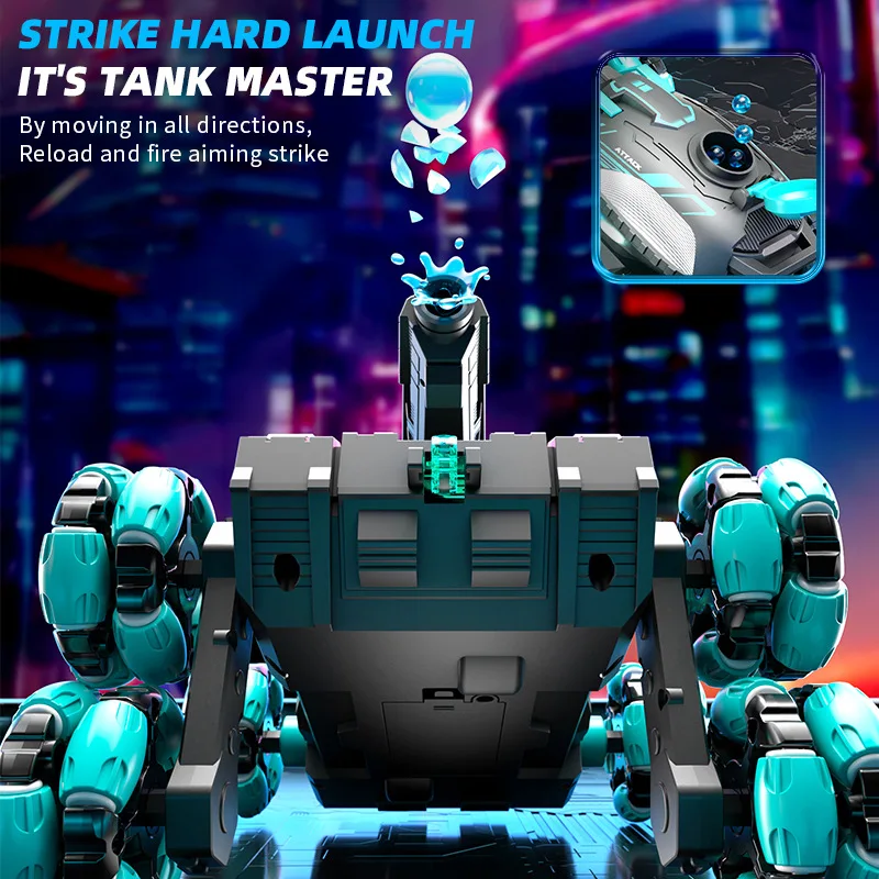 Sechsrädriger Stunt-Fernbedienungstank kann Wasserauto Geste Sensor Verformung Geländewagen Spielzeug starten