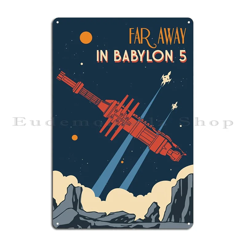 Babylon 5 Vintage Ii Metal Plaque Rusty Printing Kitchen Custom Wall Decor Tin Sign Poster