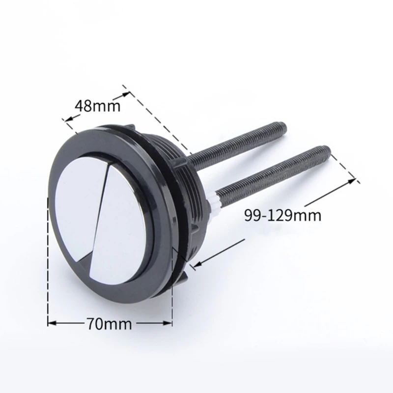 Botón moderno y duradero, botón ergonómico para tapa inodoro, botón ABS larga duración, accesorios baño para accesorio