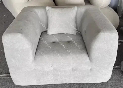 For Small Space & Italian Style Sponge Vacuum Couch, No Frame Marshmallow Sofa