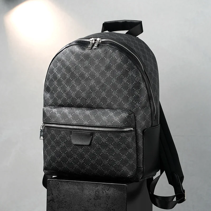 

New Men's Backpack, Large Capacity Student School Bag, Business Casual Travel Laptop Backpack