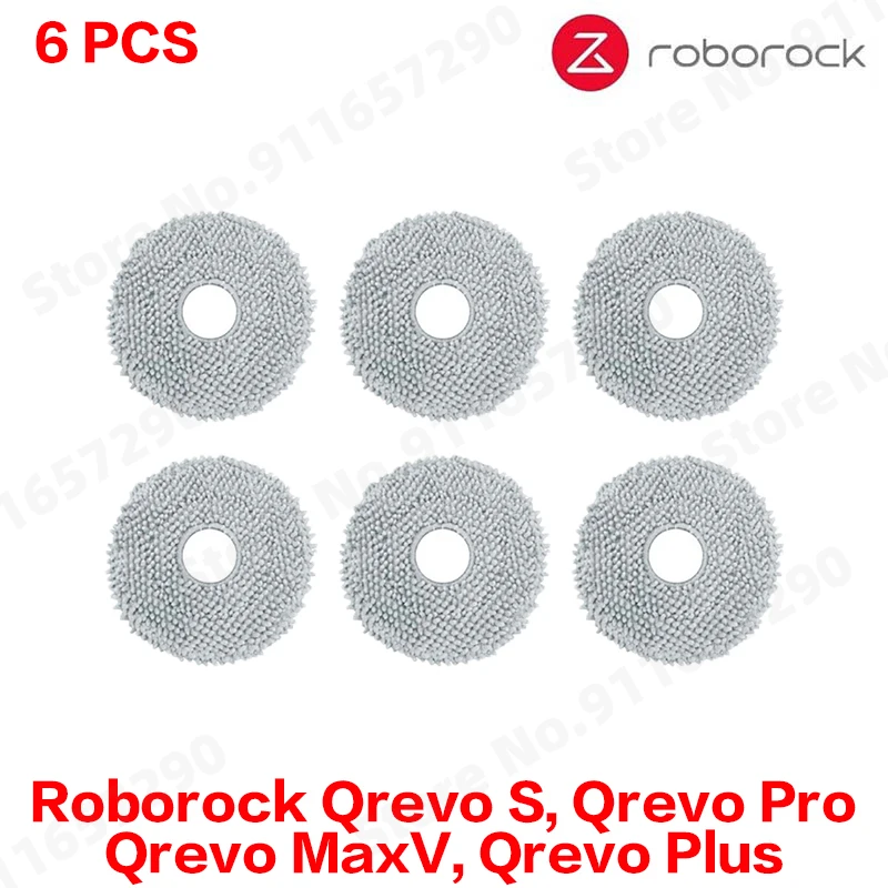 Roborock Qrevo S, Qrevo Pro, Qrevo MaxV, Qrevo Plus Staubsaugerteile Hauptbürste Seitenbürste Filter Wischpad Tuch Staubbeutel