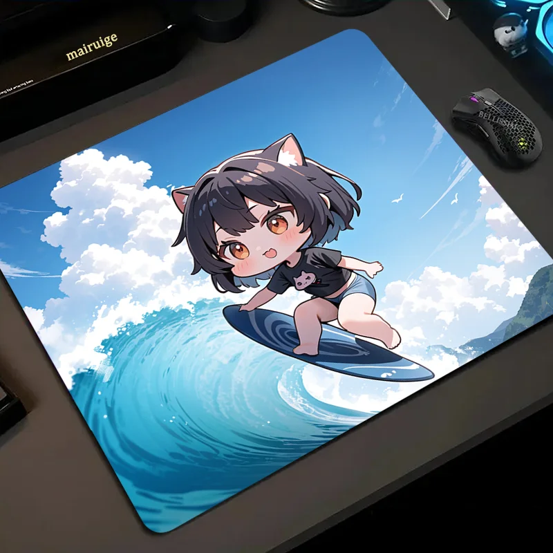 XXL Mouse Pad 900X400 waterproof surfing Girls mosuepad Anime Keyboard Mat Desk Gamer Mat Kawaii Cute Office Accessories Carpet