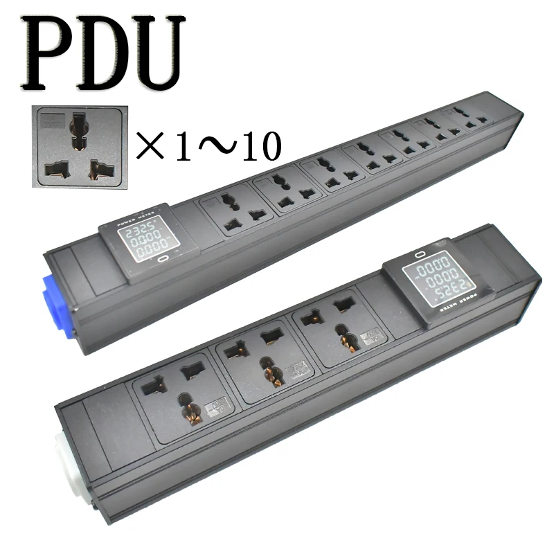 

PDU Power Strips Schuko Powerlink box NAC3MPA NAC3MPB input/output 3P Aviation plug 1-10AC 10A universal with SOCKETammeter