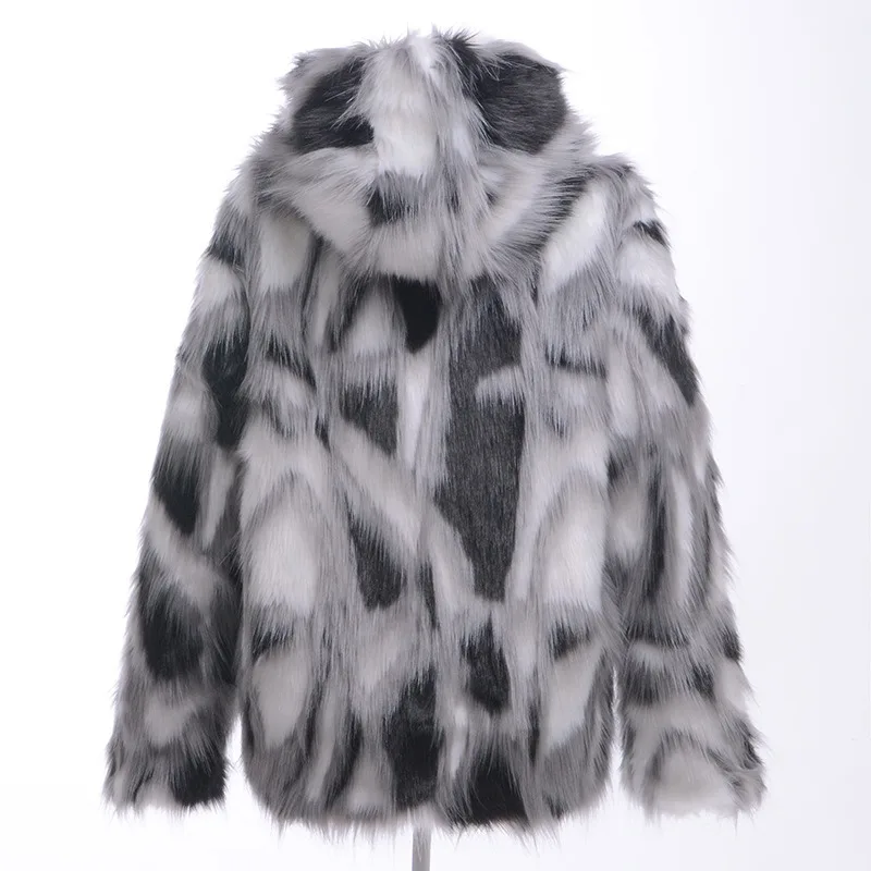 Men's Autumn/Winter Top Coat Faux Fur Eco-friendly Medium Length Plus Size Retro Simple Comfortable Casual Design Fashion New
