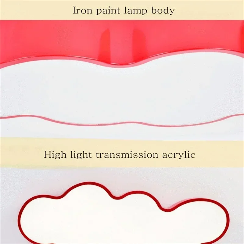 Chips Cloud LED Kids Room Lighting Restaurant Kitchen Ceiling Light with Yellow Blue Red White for Boys Girls Bedroom Fixtures