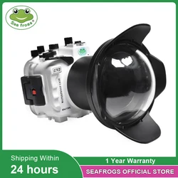 40m/130ft For  A7 IV A7R4  A7RIV 28-70mm Lens Underwater Camera Housing Diving Box Case Waterproof cover White