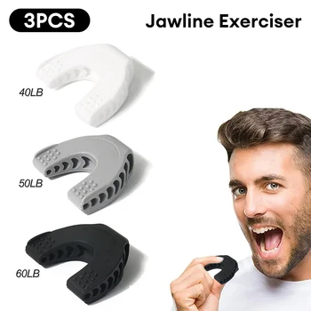 3 가지 고급 얼굴 운동기 - Jawline Trainer 3 저항 레벨 강화 색조, Jawline, 턱, 입술 및 광대뼈 강화
