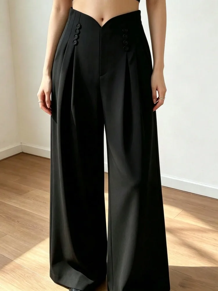 

XL-4XL Plus Size Pants Women High Waist Long Pants 2026 Summer Autumn Fashion Print Big Size 3XL Oversize Office Lady Trouser