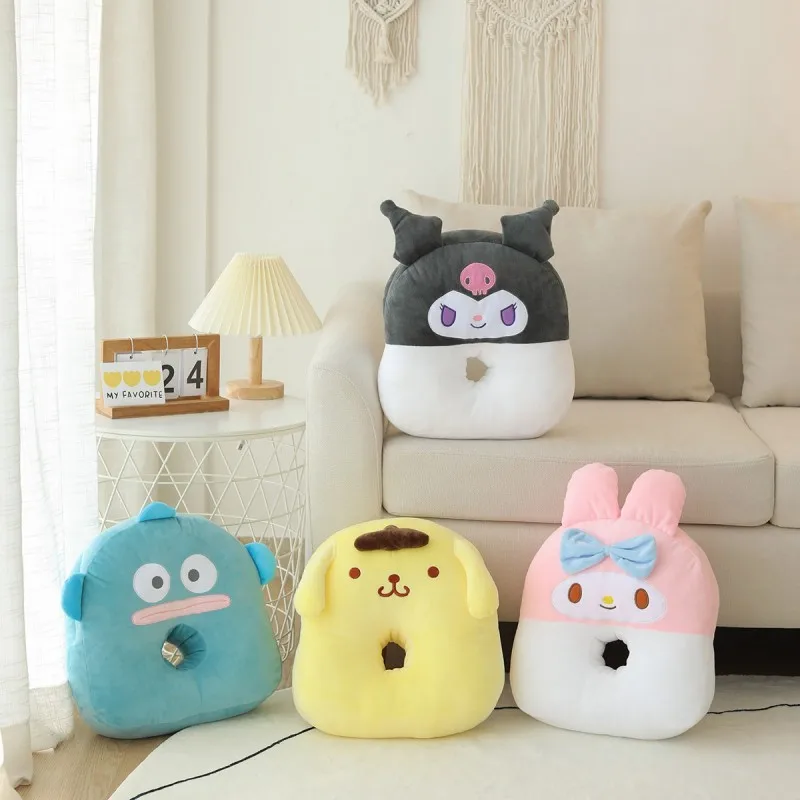 My Melody Cartoon Plush Pillow Kuromi Nap Pillow Anime Soft Filling Neck Pillow Rest Pillow Comfortable