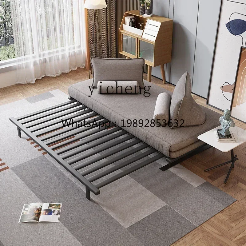 XHSN small apartment living room study cotton and linen multi-functional collapsible folding sofa bed