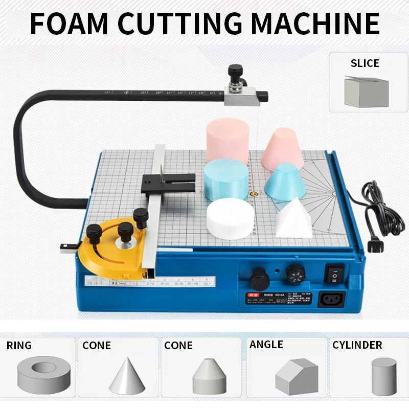 6D Foam Cutter Hot Wire Foam Cutting Machine Heating Tools Styrofoam Cutting Table 35W 220V/50HZ