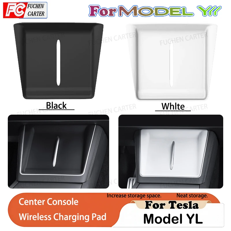 For Tesla New Model YL Launch 2026 Wireless Charging Silicone Pad Central Control Charger Non-Slip Protector Mat Car Accessories