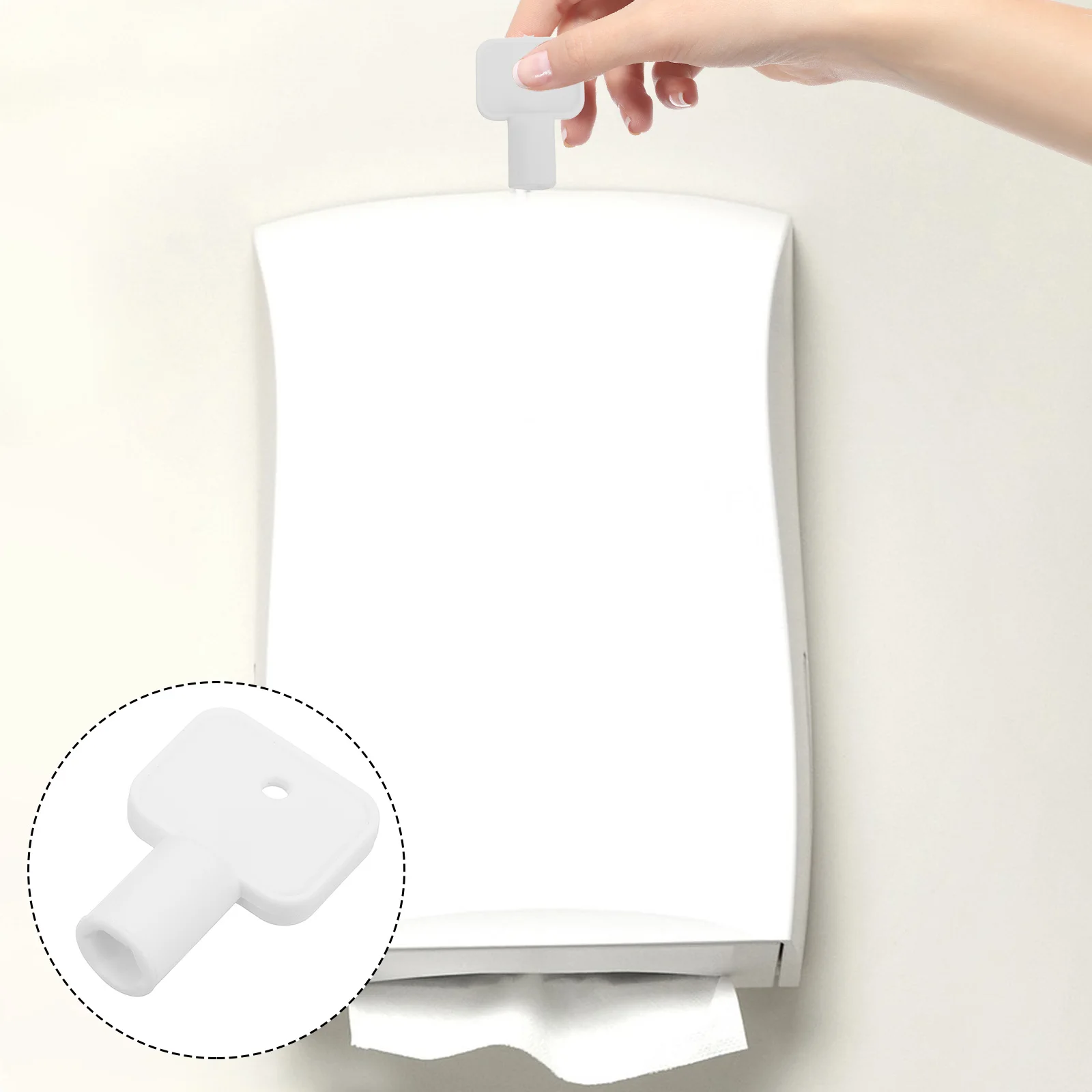 

Commercial Toilet Dispenser Replacement Paper Towel For Bathroom Tissue Box Accessory Ergonomic Design Easy Carry Durable Key