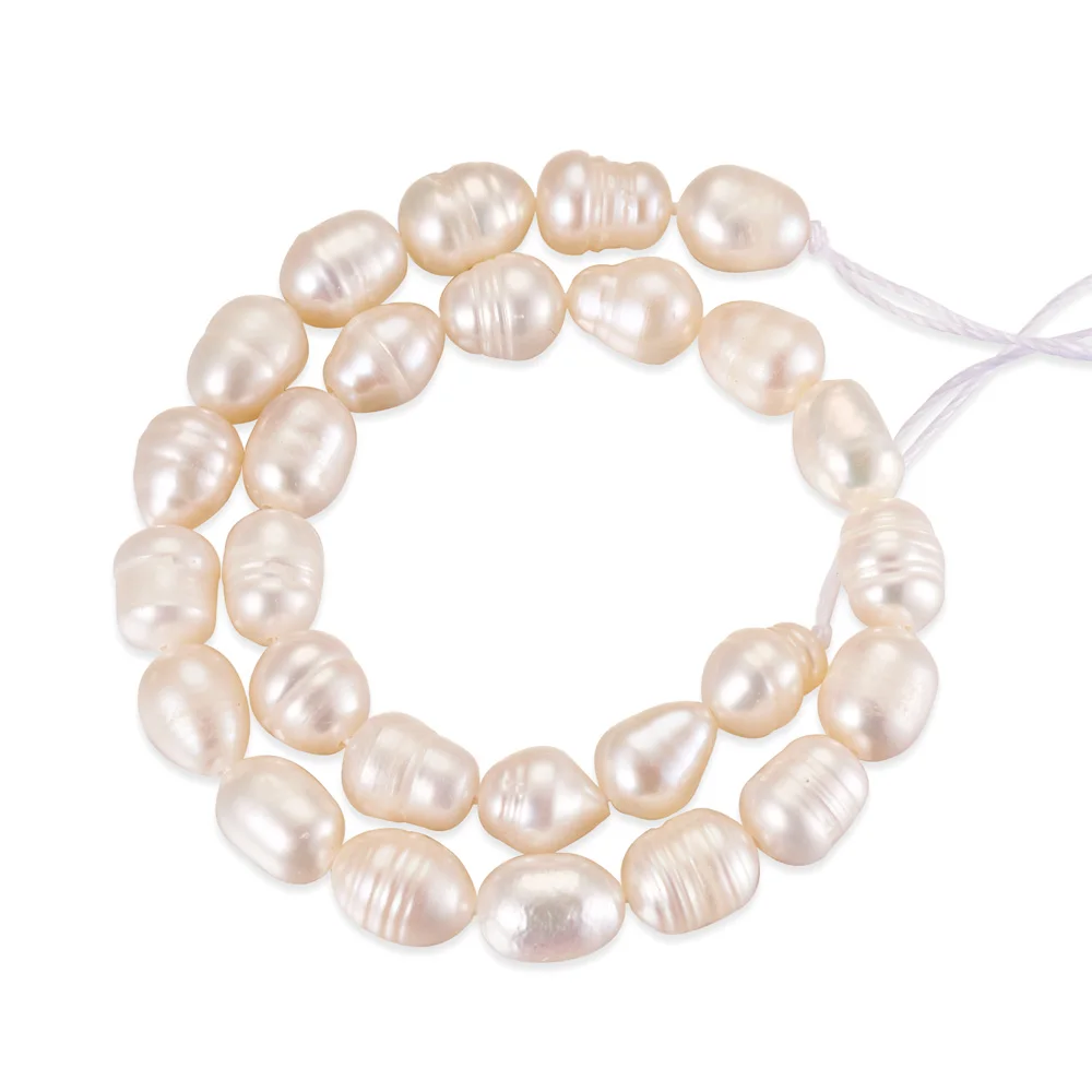 10 Strands Natural Cultured Freshwater Pearl Beads Rice Shape Loose Beads For Women DIY Necklace Bracelet Jewelry Making