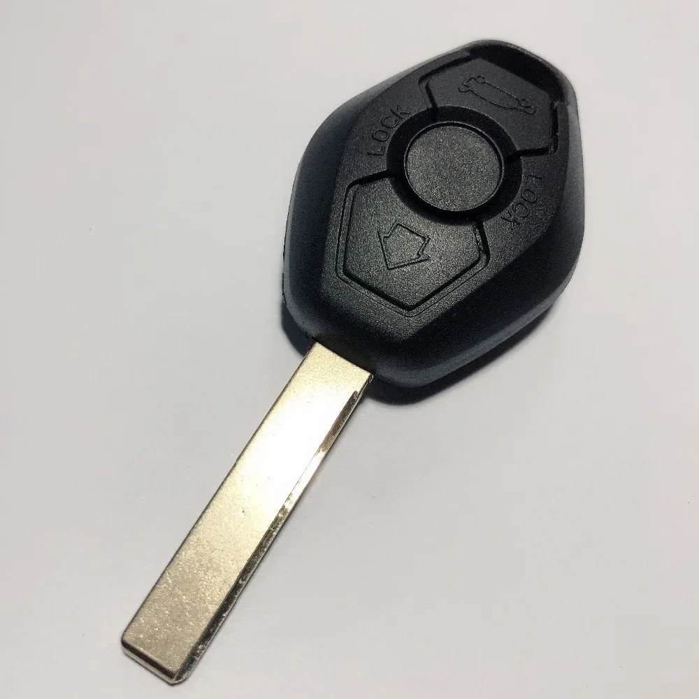 Replacement 3 Button Key Shell Remote Fob Case Car Blank  Cover For BMW 1  5 6 7 Series X X5 Z Z4 HU92 Blade